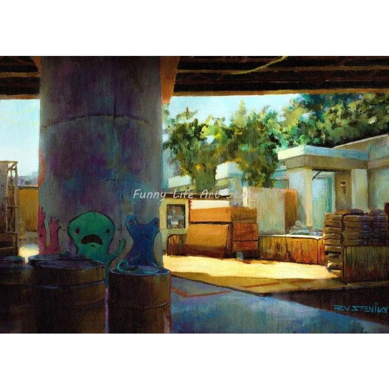 Classic Gun Shooting Game Counter Strike Cs Go Scene Posters Prints Canvas Printing Wall Art Picture for Living Room Decor Gift