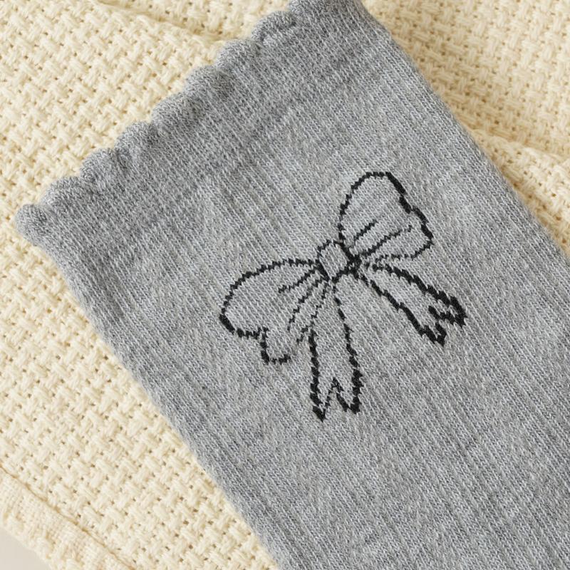 Damen Schleife Netz Socken Sommer Dünn Atmungsaktiv Süß Koreanisch Ins Ballettstil Socken