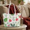 Cute Strawberry Pattern Tote Bag for Daily Shopping Travel Lightweight Portable Women Casual Handbag