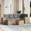VidaXL Garden Lounge Set with Cushions 7 Pcs, Patio Sofas, Patio Furniture Set, Outdoor Furniture, Mix 3265175