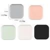 Square Door Stopper Silicone Solid Color Detachable 9mm Adhesive Punch-free Household Office Wall Protector Fridge Bumper