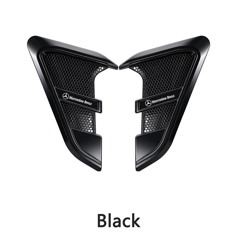 CRT1 2Pcs Car Side Leafboard Vent Air Sticker Flank Fender Auto Accessories For Mercedes Benz C180 C200 C260 C300 W108 W124 W126 W140