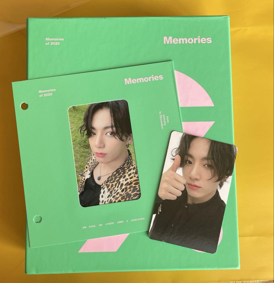 

[USED] Official BTS MEMORIES 2020 Trading Cards with 2 Jungkook Cards