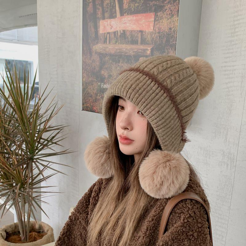 Winter Warme Hüte Männer Hüte Einfarbig Hip Hop Unisex Weibliche Mützen für Frauen Casual Stapeln Gestrickte Bonnet Caps