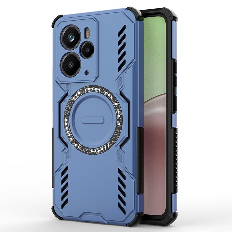 KEYSION Hollow Heat Dissipation Case for Realme 14 Pro+ 5G Magnetic Cooling Shockproof Phone Cover for OPPO Realme 14T 5G 14 5G