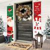 Weihnachts-Türdekoration Frohe Weihnachten Banner Dekor für Zuhause 2025 Hängender Weihnachtsschmuck Navidad Frohes Neues Jahr 2025 Geschenk