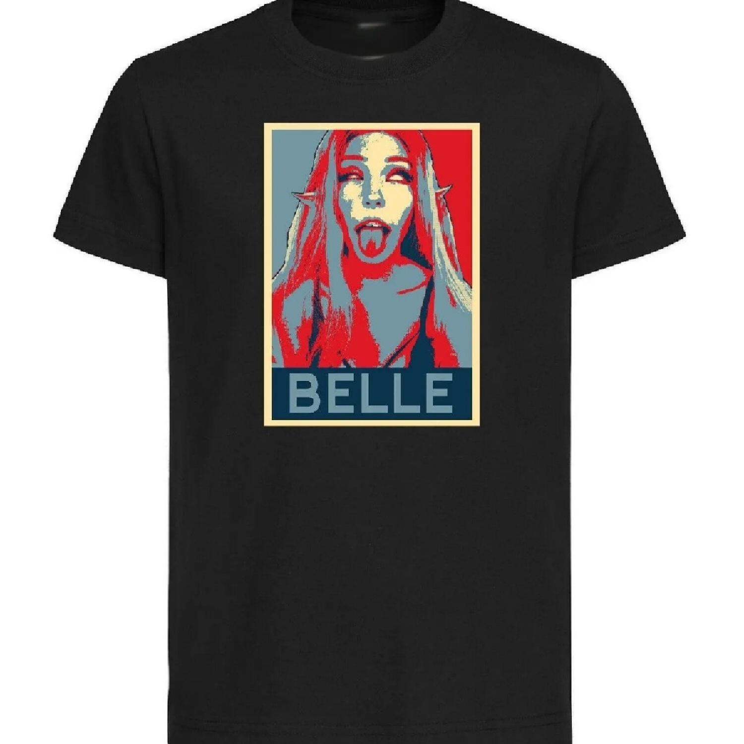 

Черная футболка - Propaganda Infuencer - Belle Delphine Ahegao- XXXXXL чёрный