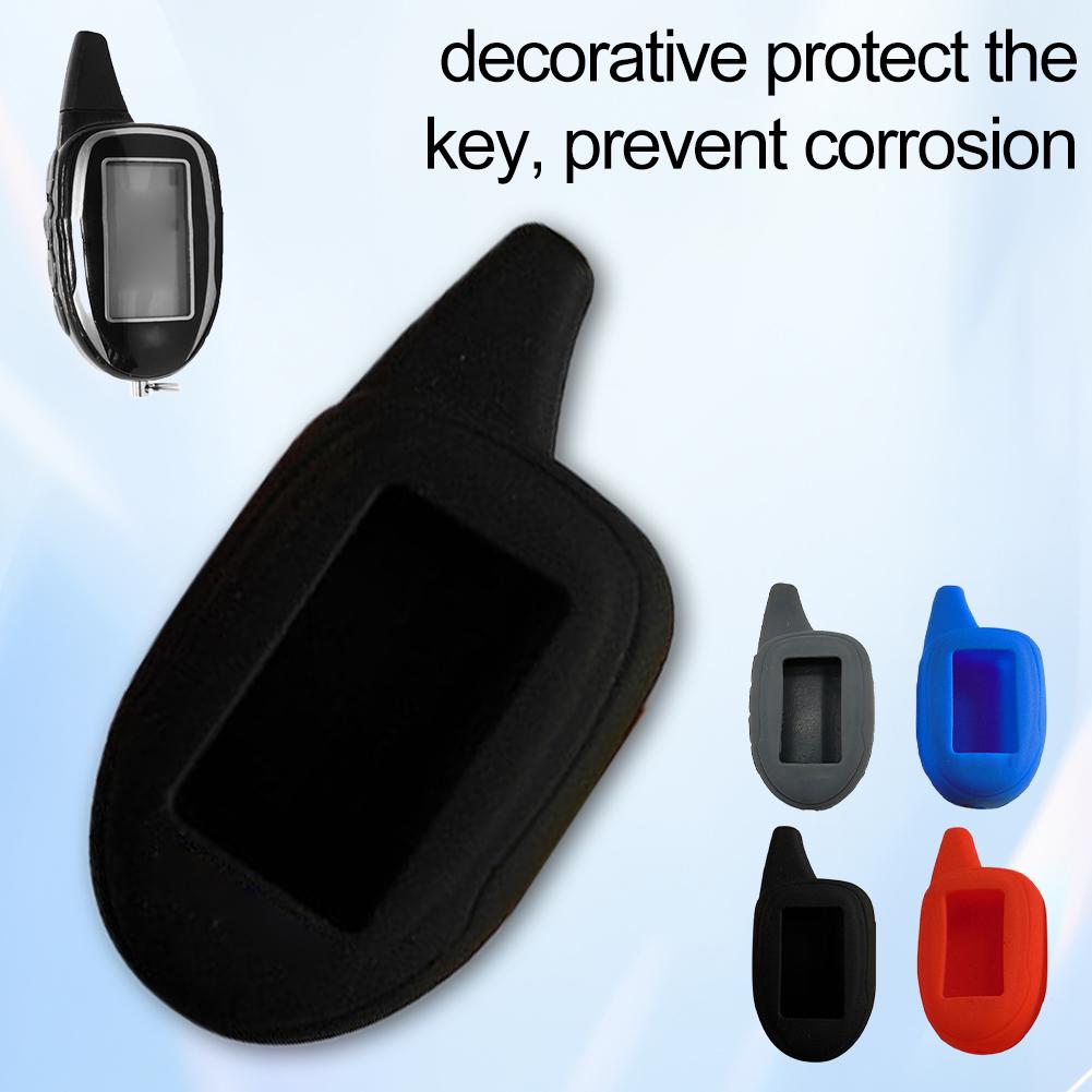 Car Key Cover Alarm Silicone Cover For Scher-khan Magicar 7 8 9 10 11 12 Car Silicone Key Case Russian Alarm Key Case L0A7