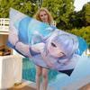 Cute Virtual G-Gawr Gura Microfiber Printed Beach Towel Mountain Climbing Yoga Beach Swimming Running Absorbent Soft Towel