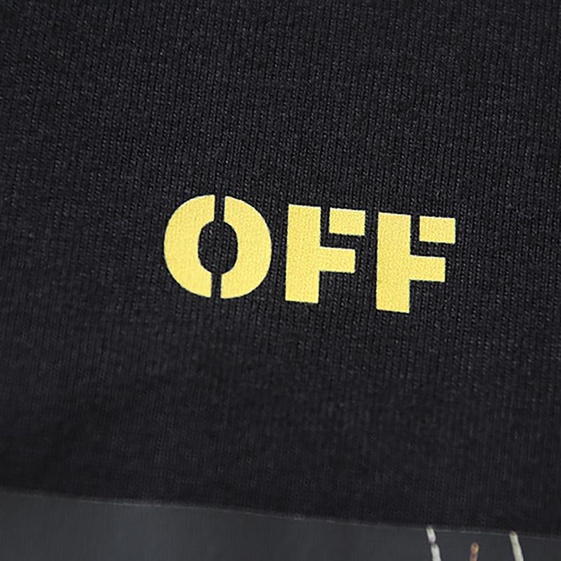 Off-White 2026 Summer New Angel Caravaggio Arrow Printed Short Sleeved T-shirt for Men and Women