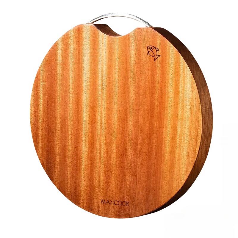 

Mei Chu Thick Round Wenge Wood Cutting Board