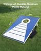3x2ft Cornhole Set Portable Corn Hole Toss Game Board Aluminum 8 Bean Bags