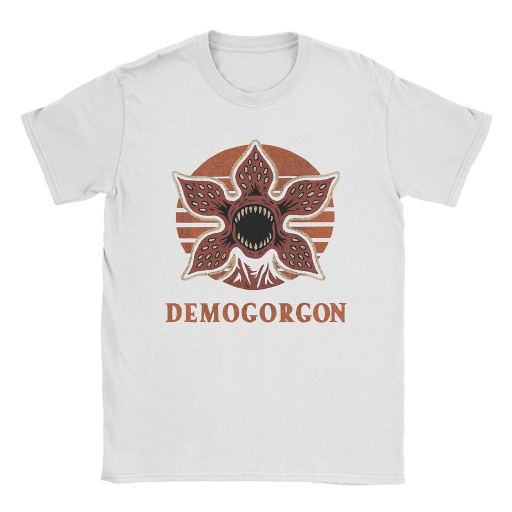 Demogorgon Grunge Horrorfilm T-Shirt Strand Baumwoll-T-Shirts Für Herren Trendiges Design T-Shirt Kurzarm Y2K Lustige Kleidung