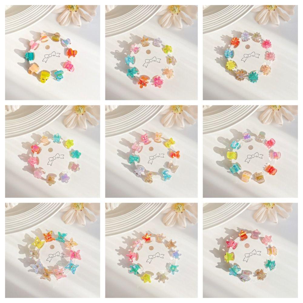 Hair Accessories Mini Hair Claw Hair Clip Flower Mini Hair Claw Elegant Star Hair Crab Clip  Girls