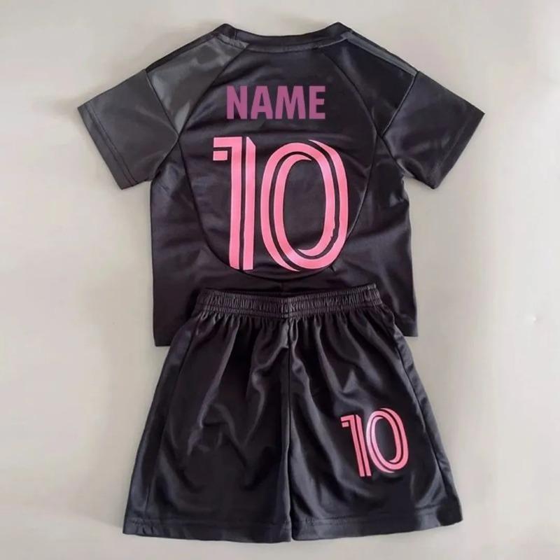 Directional Hot-Selling Two-Piece Set for Boys, Cool Lightning Graffiti Short-Sleeved Shorts Set, Simple and Fashionable Style