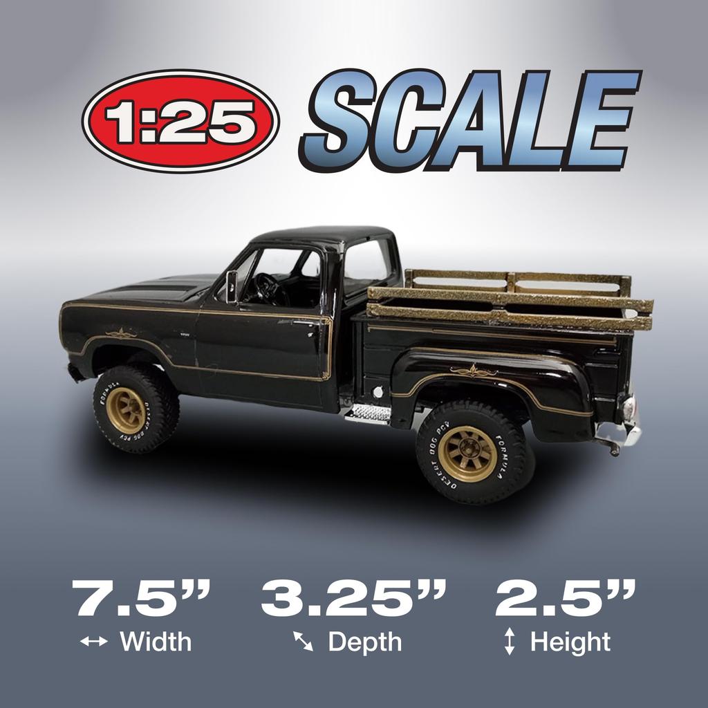 MPC Scale 1977 Dodge Warlock Stepside Pickup Plastic Model Kit MPC983 1/25