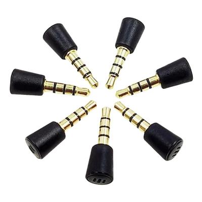Mini-Mikrofon 3,5-mm-Audio-Metallstecker Tragbar Aufnahme-Gamepad Live-Übertragung