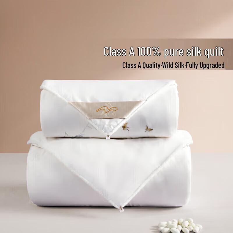 Mercury Home Textiles 100% Silk Two-in-One Winter Quilt