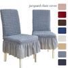 Thick Solid Jacquard Fabric Chair Covers Stretch Chair Covers For Dining Room Chair Slipcovers Chair Protectors Covers Dining
