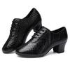 Genuine Leather Women Dance Shoes Heels 3.5CM Lace-Up  Women's Latin Dance Shoes /Rubber Sole 5CM Dance Shoe High Quality