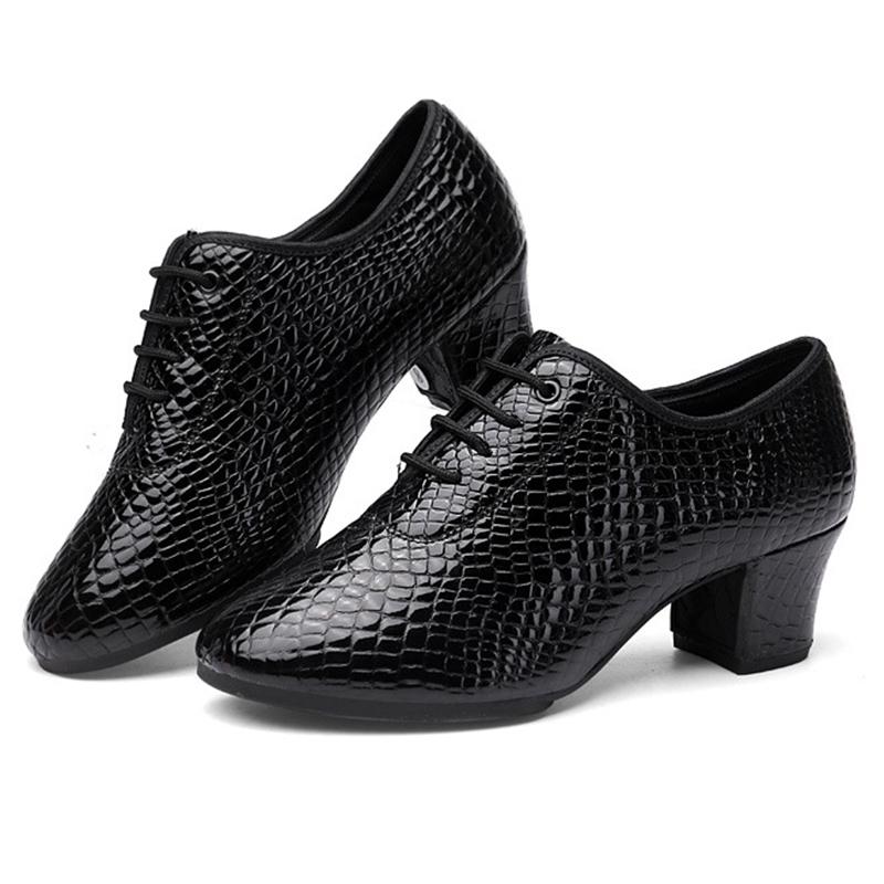 Genuine Leather Women Dance Shoes Heels 3.5CM Lace-Up  Women's Latin Dance Shoes /Rubber Sole 5CM Dance Shoe High Quality