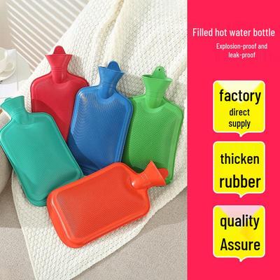 Thickened Explosion-Proof Hot Water Bottle - Rubber Hand & Foot Warmer for Winter