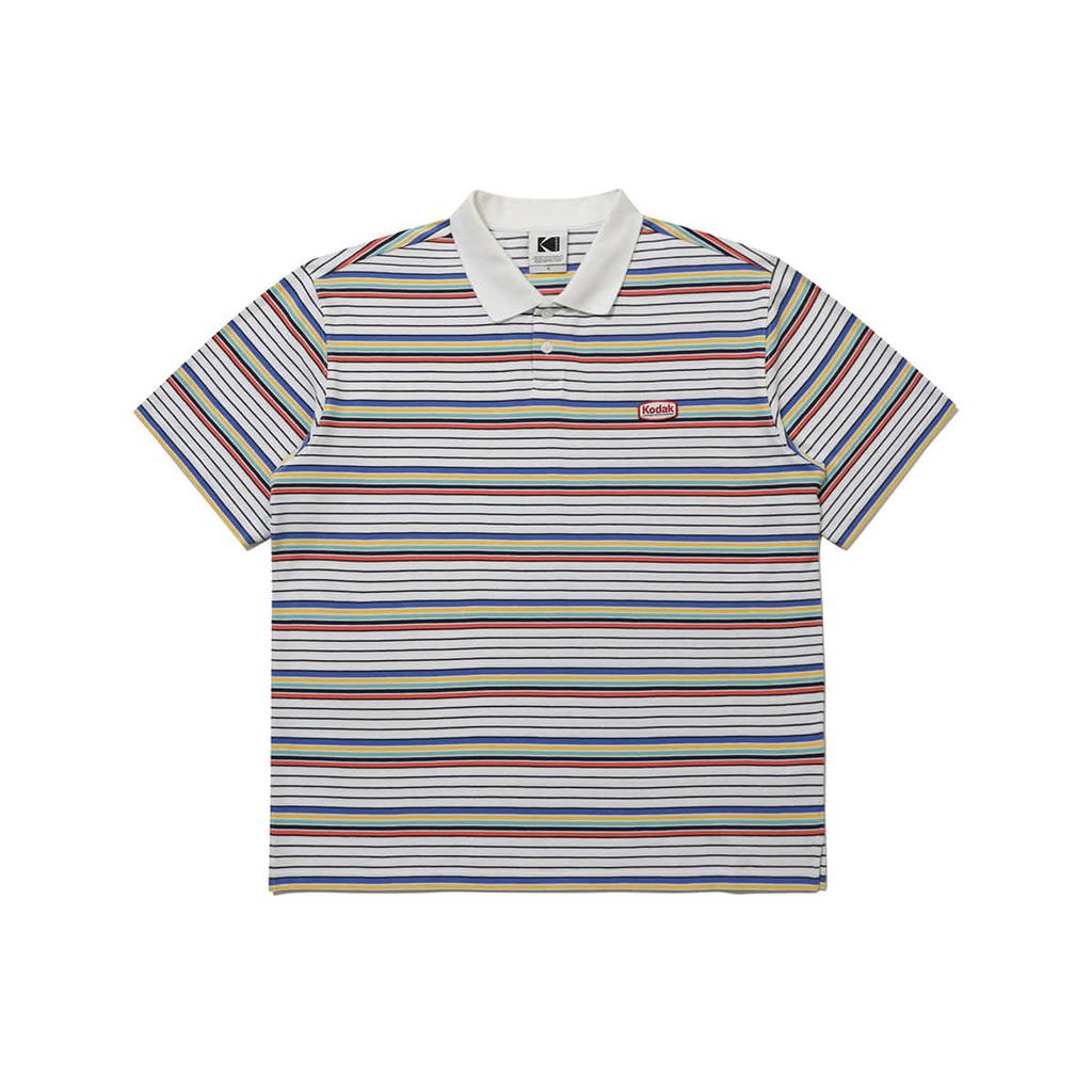 Kodak Multi-Stripe Polo Shirt Ivory