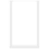 Vidaxl Nogi Do Stolika Kawowego, 2 Szt., Białe, 60X(90-91) Cm, Stal