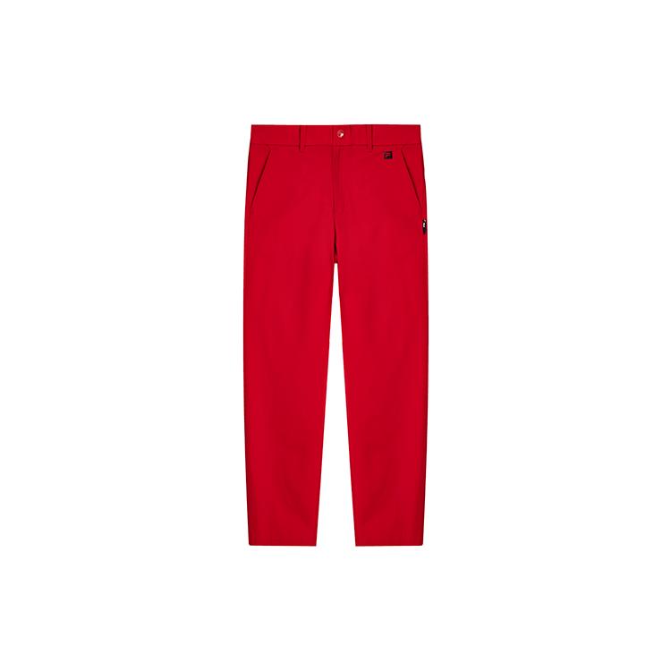 FILA Athletics Knitted Sweatpants Men s Tomato Moderate Straight Fit Pants A11M135804F-RD XL