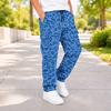 Boys Leopard Print Cargo Pants with and Pockets Casual Everyday Trousers