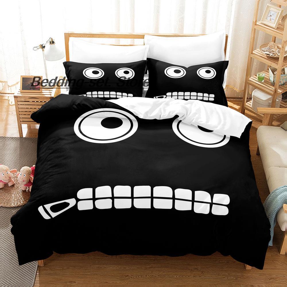 Angry Geometry Dash Bedding Set Single Twin Full Queen King Size Bed Set Game Bedroom Duvetcover Sets Anime Bed Sheet Set