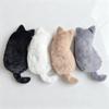 Cute Plush Cat Pencil Case, Stationery Box, Pencil Case, Plush Pencil Bag, Christmas Gift, Multiple Colors Available, White, Gray, Khaki, Black