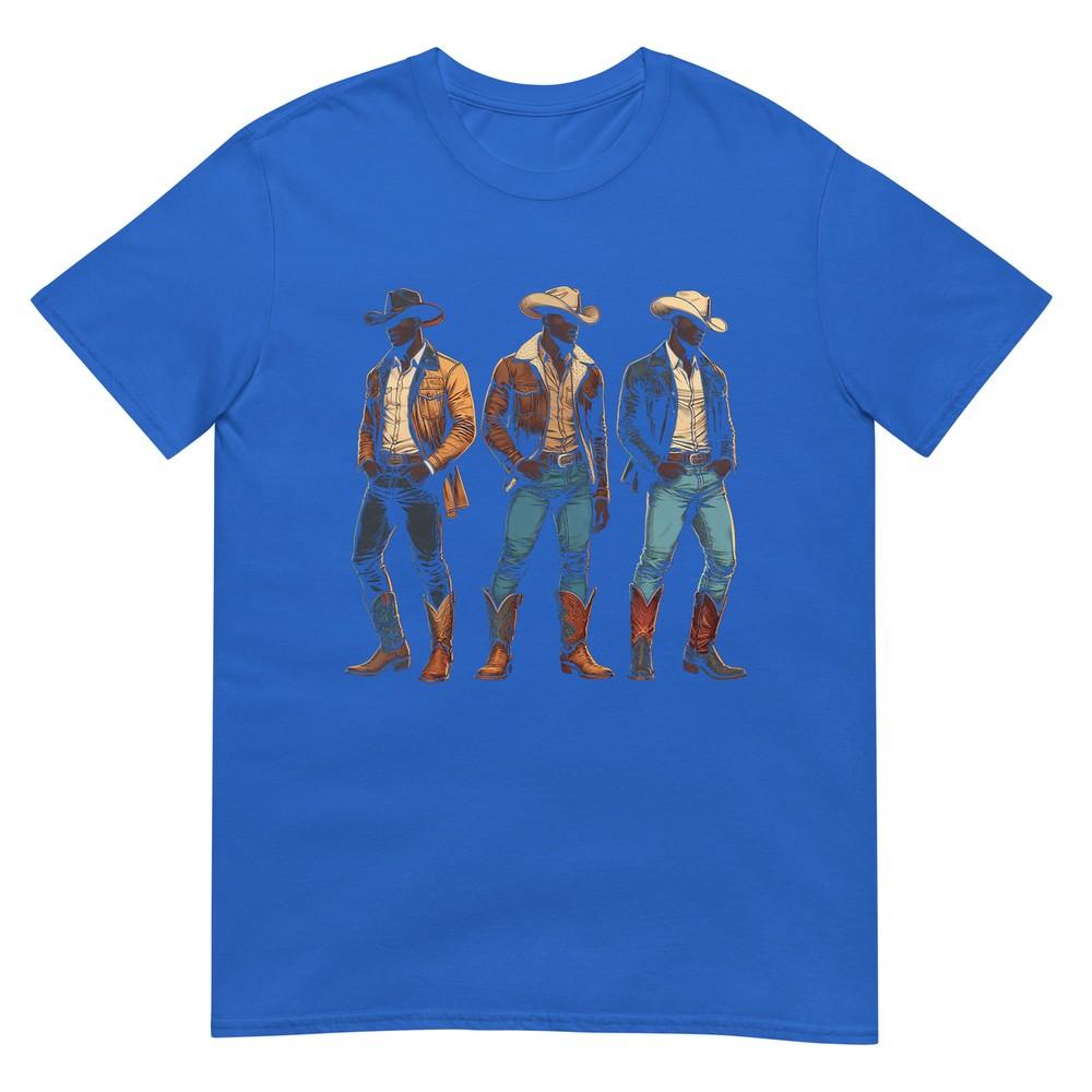 Black Cowboy Western Rodeo Melanin Black History Texas Unisex Tshirt