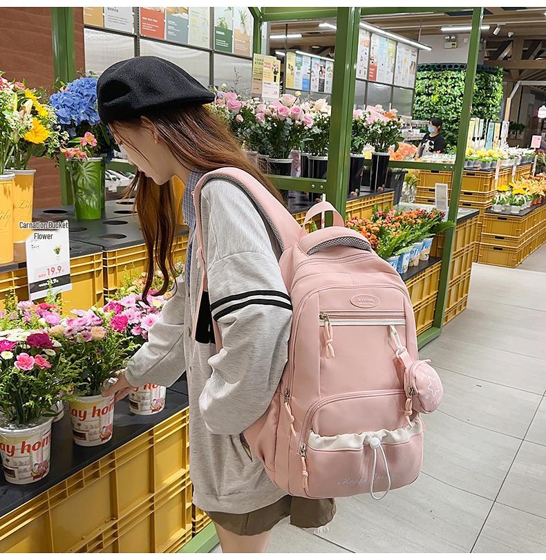 Carino Zaino Giapponese da Studentessa, Borsa Casual da Pendolare ad Alta Capacità per Donne e Studenti