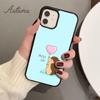 Igel und Ballon Handyhülle für iPhone 17 Air 15 16 16e 11 12 13 14 Pro Max Plus coque Fundas Shell