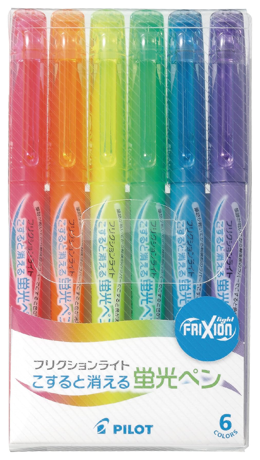 

PILOT Хайлайтер Frixion Light 6 цветов, набор SFL60SL6C 3,3 мм