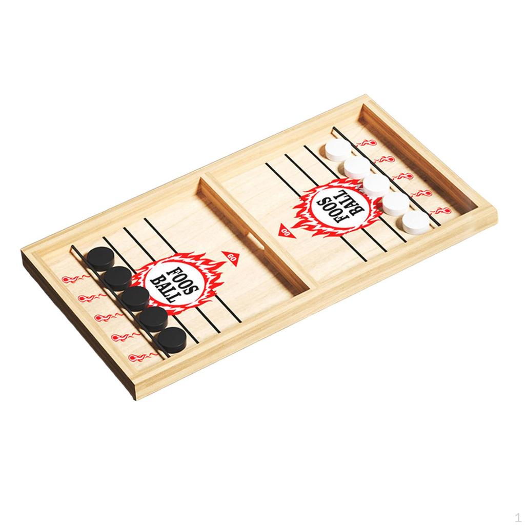 Schnelles Puckspiel Fußball Kinder Erwachsene Tisch Holzhockey für Kinder Hand-Auge-Koordination