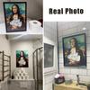 Śmieszne płótno artystyczne malarstwo Mona Lisa drukuj toaleta Wall Art łazienka papierowy plakat obraz do dekoracji domu do salonu sypialnia