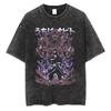 Anime Naruto TShirt Manga Retro Washed Version Kakashi TShirt Pain TShirt Lee Tobi Top Mens  Cotton Streetwear