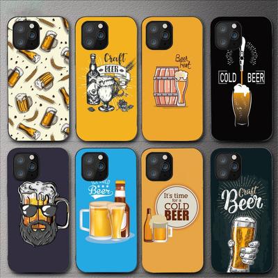 Time Drink Cold Beer Phone Case For Iphone 11 12 Mini 13 14 Pro Xs Max X 8 7 6s Plus 5 Se Xr Shell