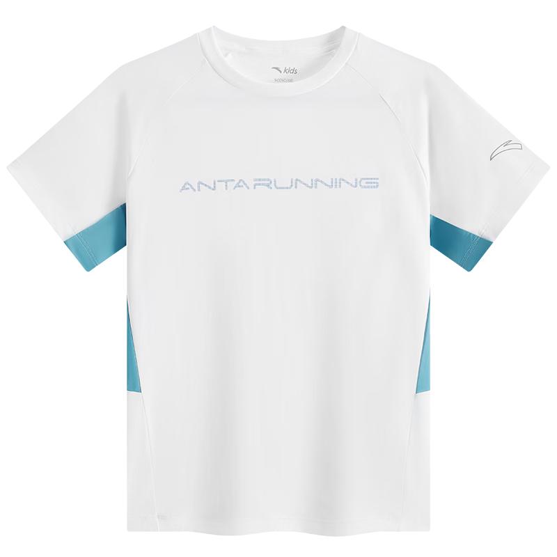 Anta Kids Boys  2025 Summer Breathable Quick-Dry Cooling Sport T-Shirt 130