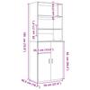Highboard Sonoma Oak 70 x 42.5 x 185 cm Particleboard