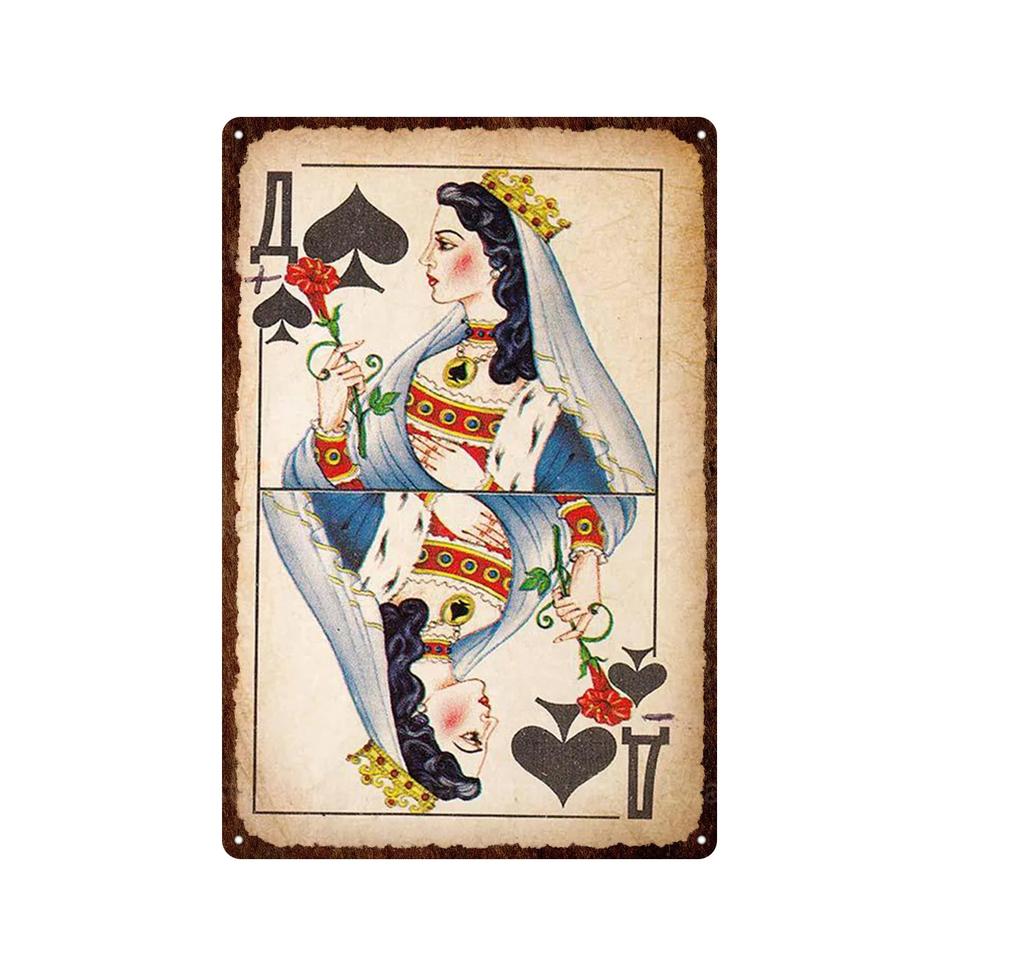 Poker Shabby Vintage Posters Music Piano Guitar Metal Plate Tin Sign Different Style Wall Decor Iron Painting Poker Decor Art