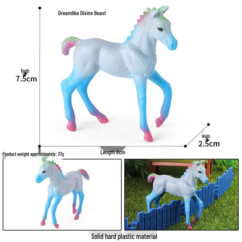 European Mythical Pegasus Unicorn Toy Model: Elf, Mythical Creature, Magic Beast 
