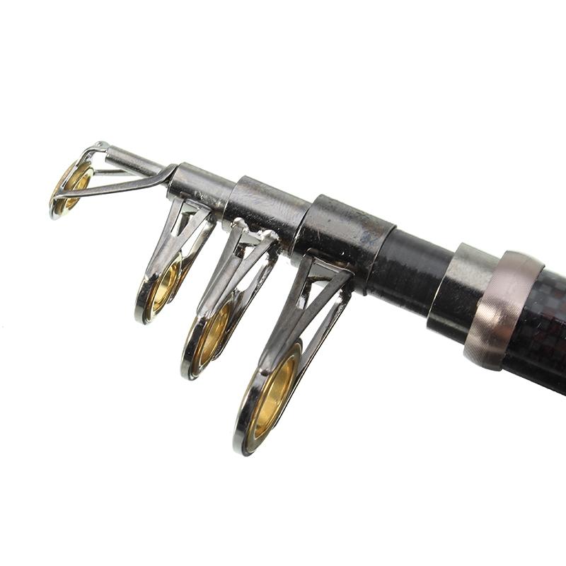 1.8M 5.9Ft Telescopic Carbon Fiber Fishing Rod Travel Spinning Fishing Pole