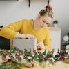 2 Pack Christmas Garland Decorations Clearence, 11Ft Holly Leaves with Red Berry Garland for Christmas Tree Staircase Mantle Indoor Outdoor Holiday