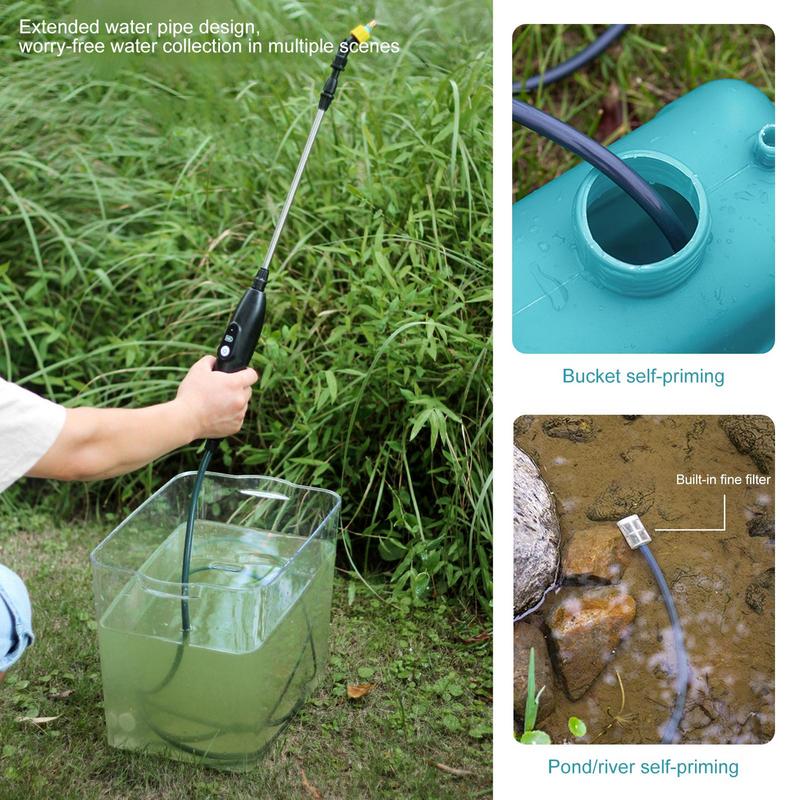 Sprayer Wand With Hose Electric Handheld Watering Mister Wand With 2m Hose Gardening Irrigation Supplies For Park Backyard