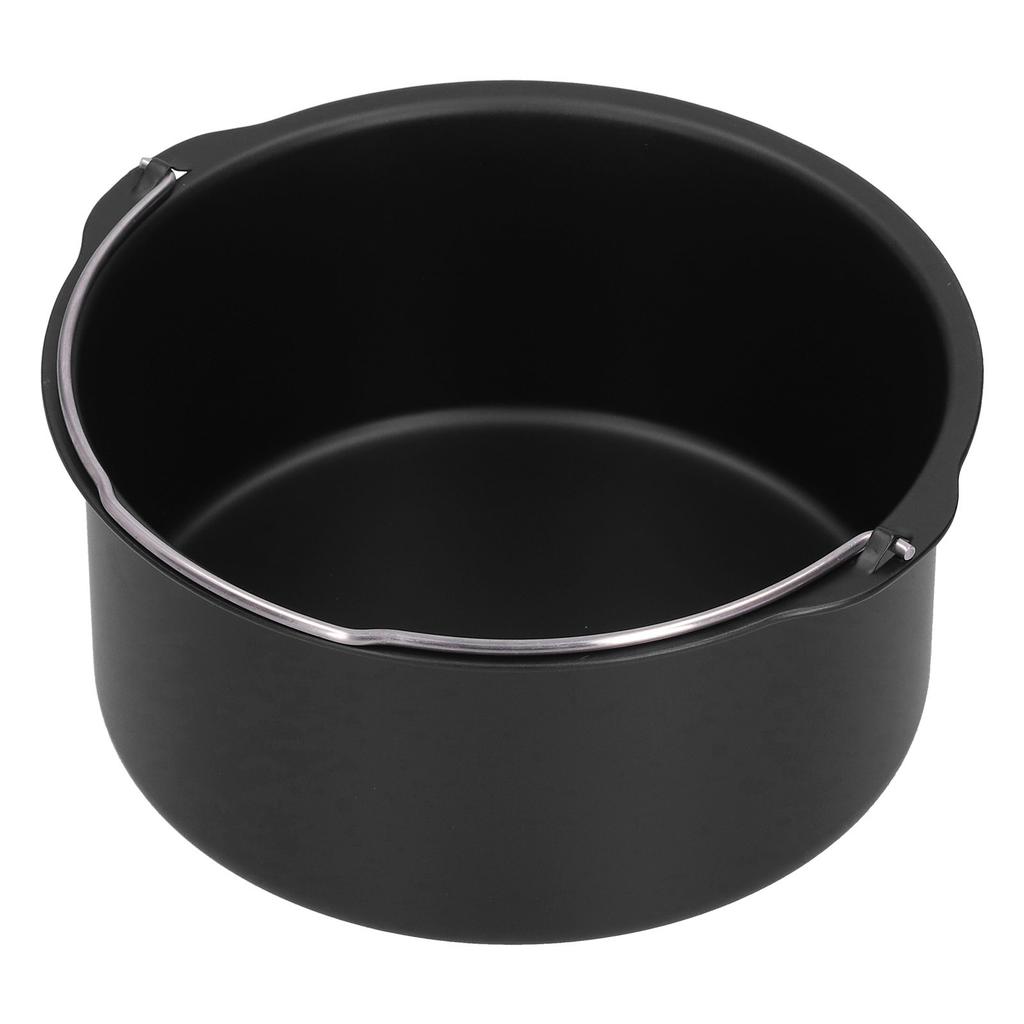 Cake Barrel Carbon Steel NonStick Cake Baking Tray Kitchen Electric Fryer Accessory(6in )