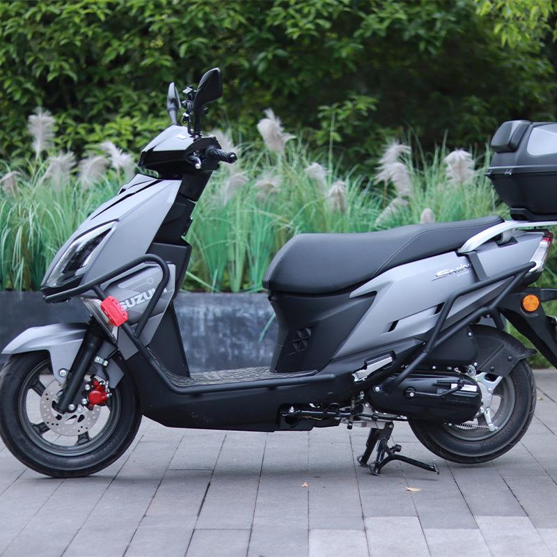 Leichtmotorrad Suzuki UY125 Schutz-Kollisionsschutzstangen - Vorder- und Hinterradstoßstangen aus Kohlenstoffstahl