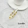 Fermaglio per capelli Luohe Fiore Retrò Strass, Fermaglio per frangia ambra senza segni per donna